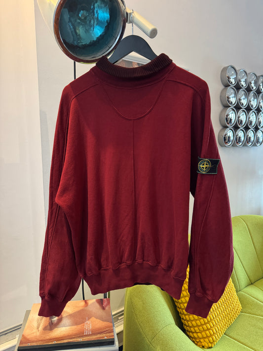 1980’s Stone Island Deep Wine Red Rollneck