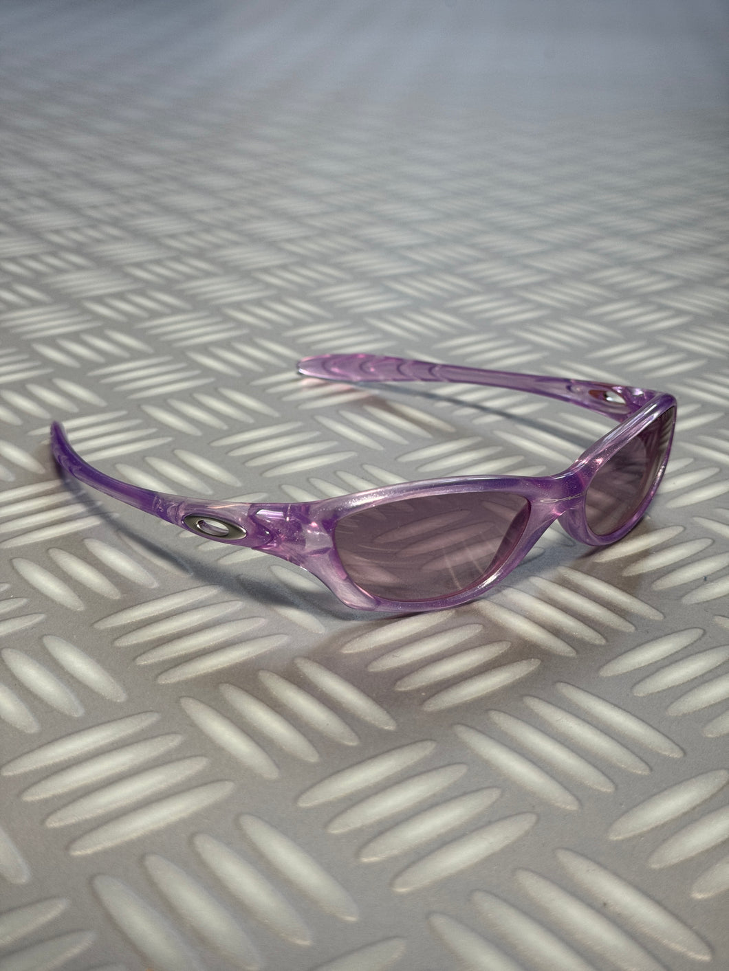 1999 Oakley Fate Transparent Lavender Sunglasses