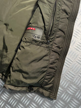 画像をギャラリービューアに読み込む, Early 2000’s Prada Sport Deep Khaki Padded Gilet - Medium