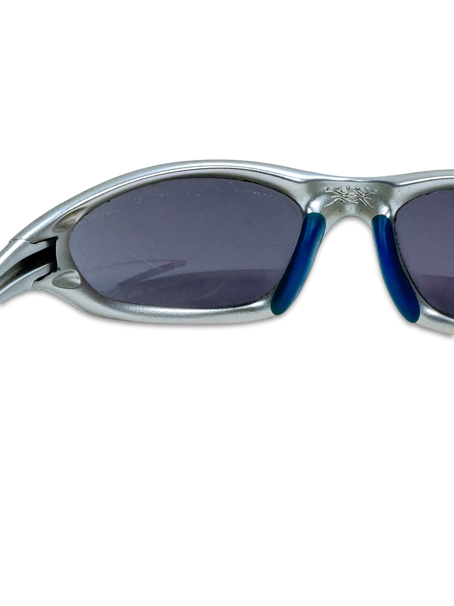 Oakley Silver/Blue Twenty XX Sunglasses