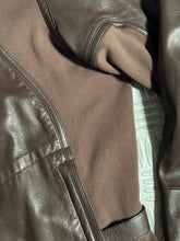 Carica l&#39;immagine nel visualizzatore di Gallery, SS00’ Prada Sport Brown Leather Biker Jacket - Medium / Large