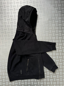 Early 2000’s Prada Black Tab Zipped Hoodie - Small / Medium