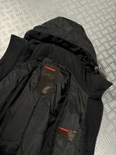 画像をギャラリービューアに読み込む, Early 2000’s Prada Sport Jet Black Padded ‘Inside Out’ Technical Jacket - Medium