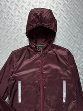 Carica l&#39;immagine nel visualizzatore di Gallery, SS00’ Prada Sport 3M Burgundy Hooded Nylon Jacket