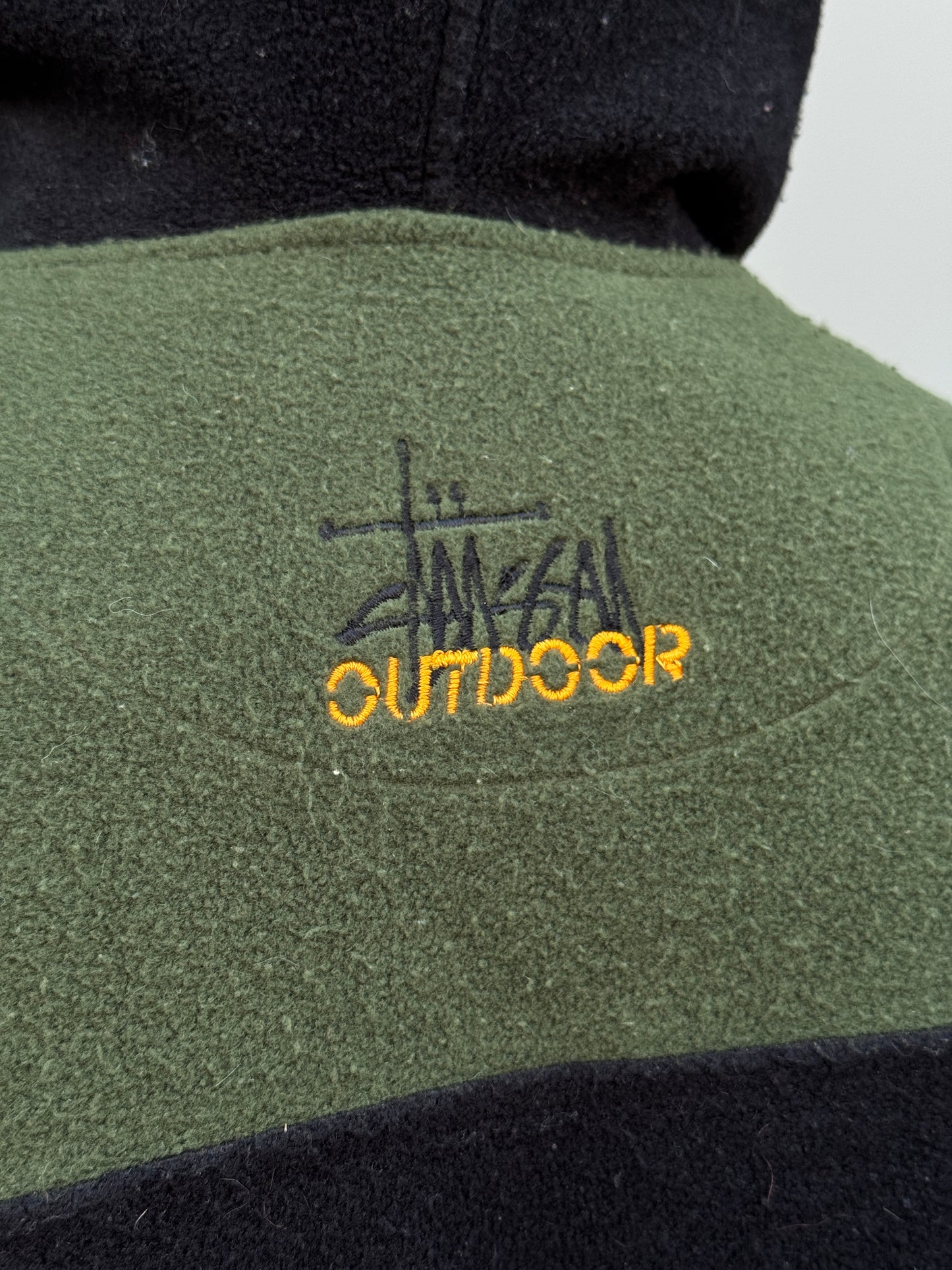 Early 2000's Stüssy Outdoor Black/Khaki Hooded Vest