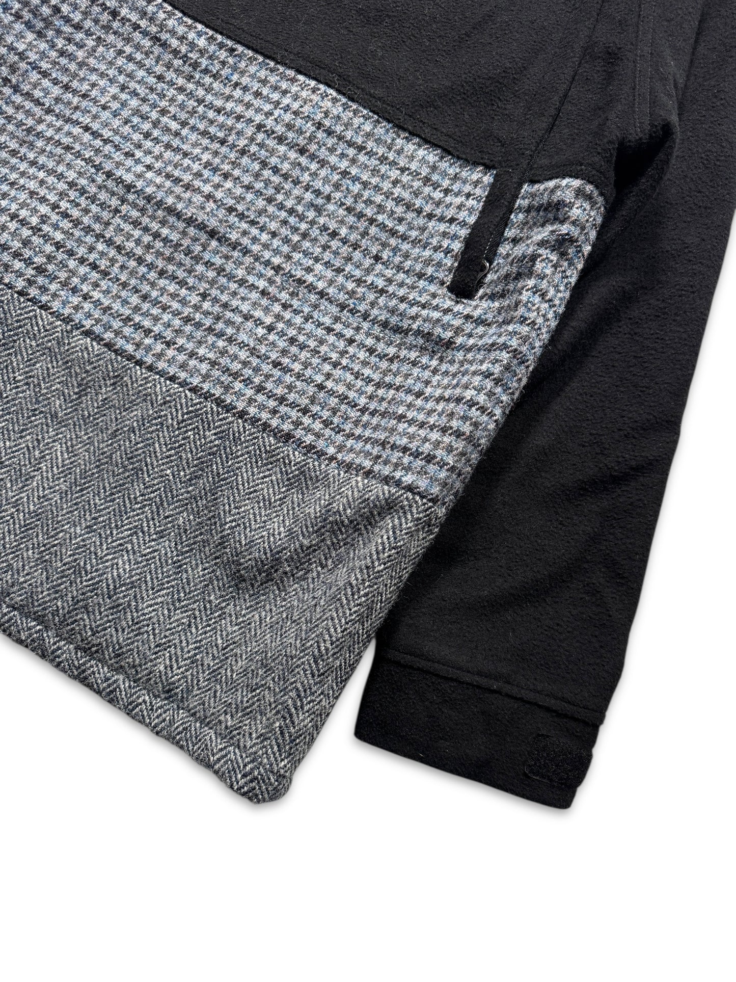 1998 Harris Tweed Split Panel Hooded Jacket