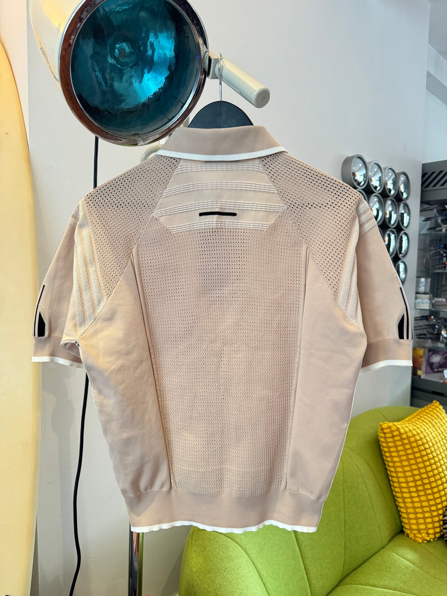 Prada Mainline Sport-Knit Polo Top