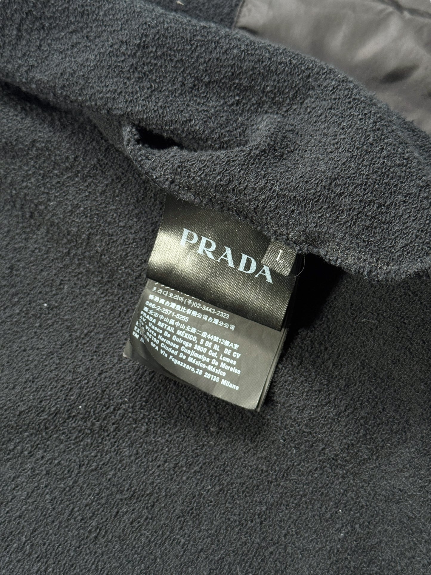 Prada Linea Rossa Midnight Navy Zipped Hoodie