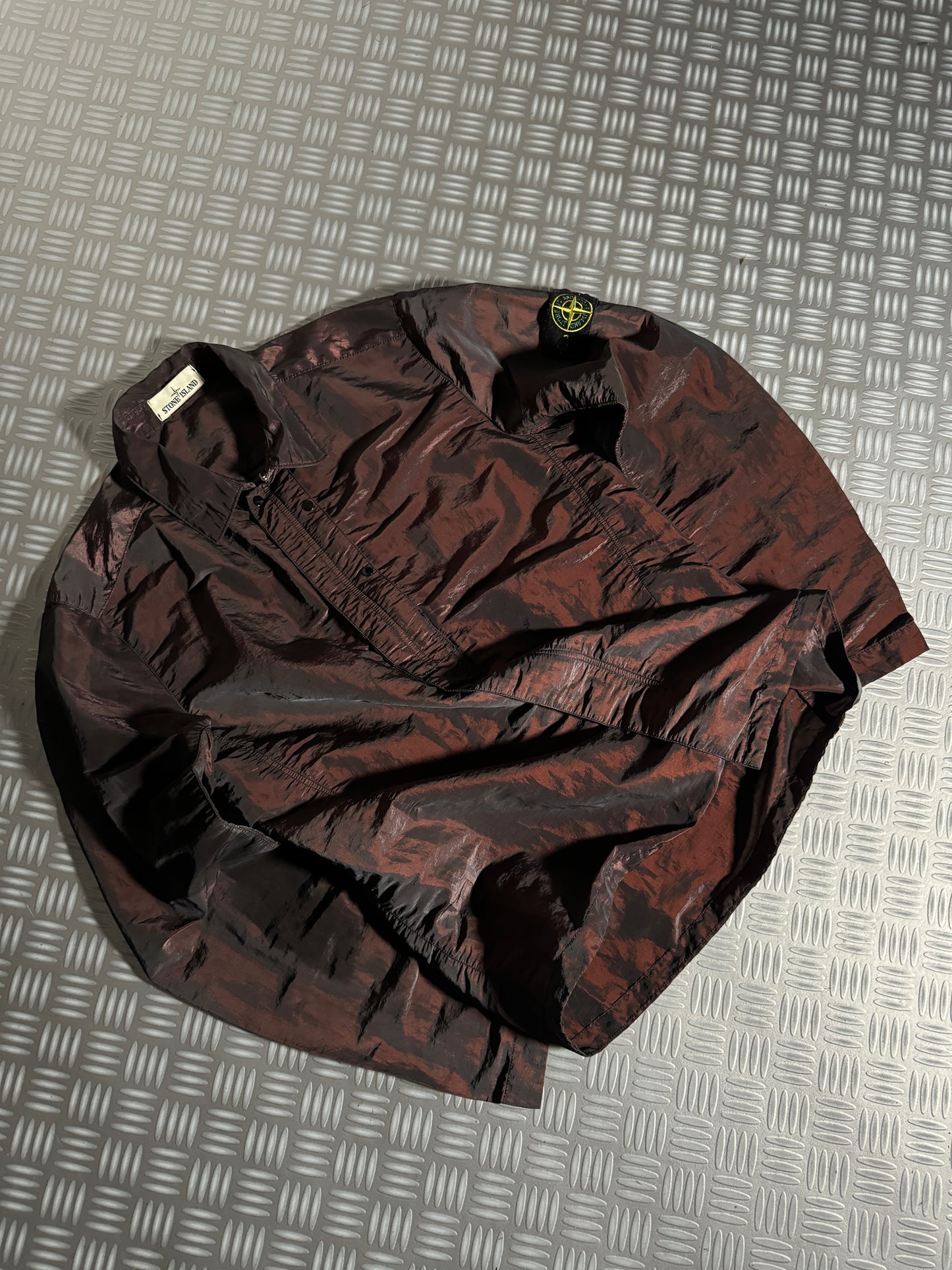 Stone Island Red Weft Nylon Overshirt