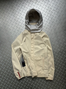 Early 2000’s Prada Sport Ivory Stash Pocket Gore-Tex Jacket