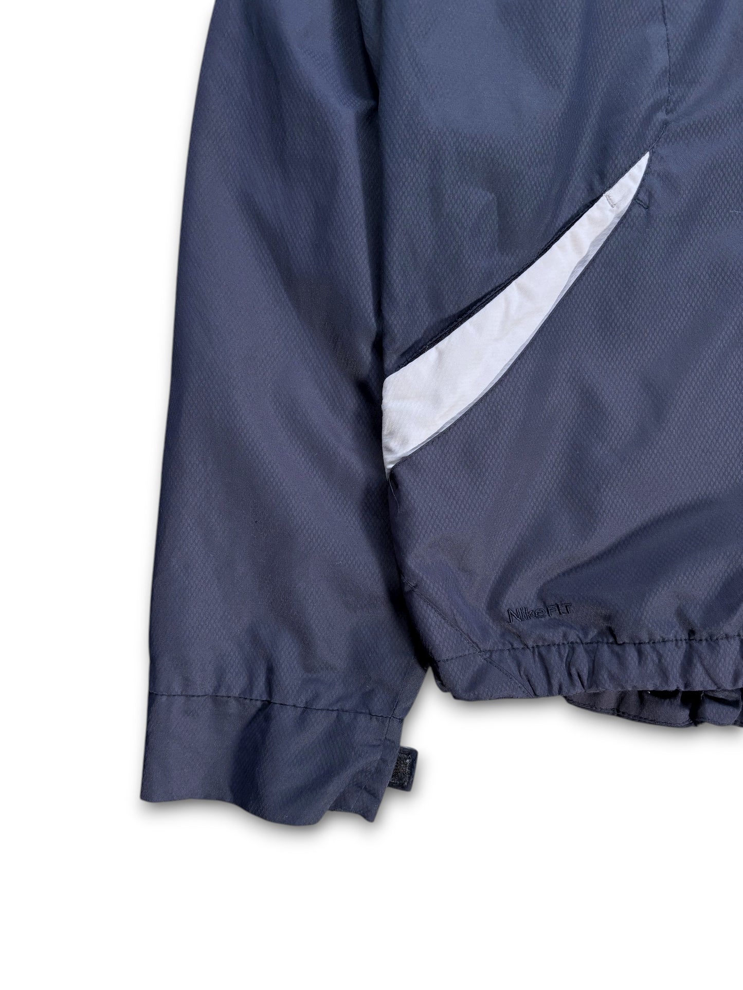 2007 Nike Midnight Navy Dual Front Pocket Windbreaker Jacket