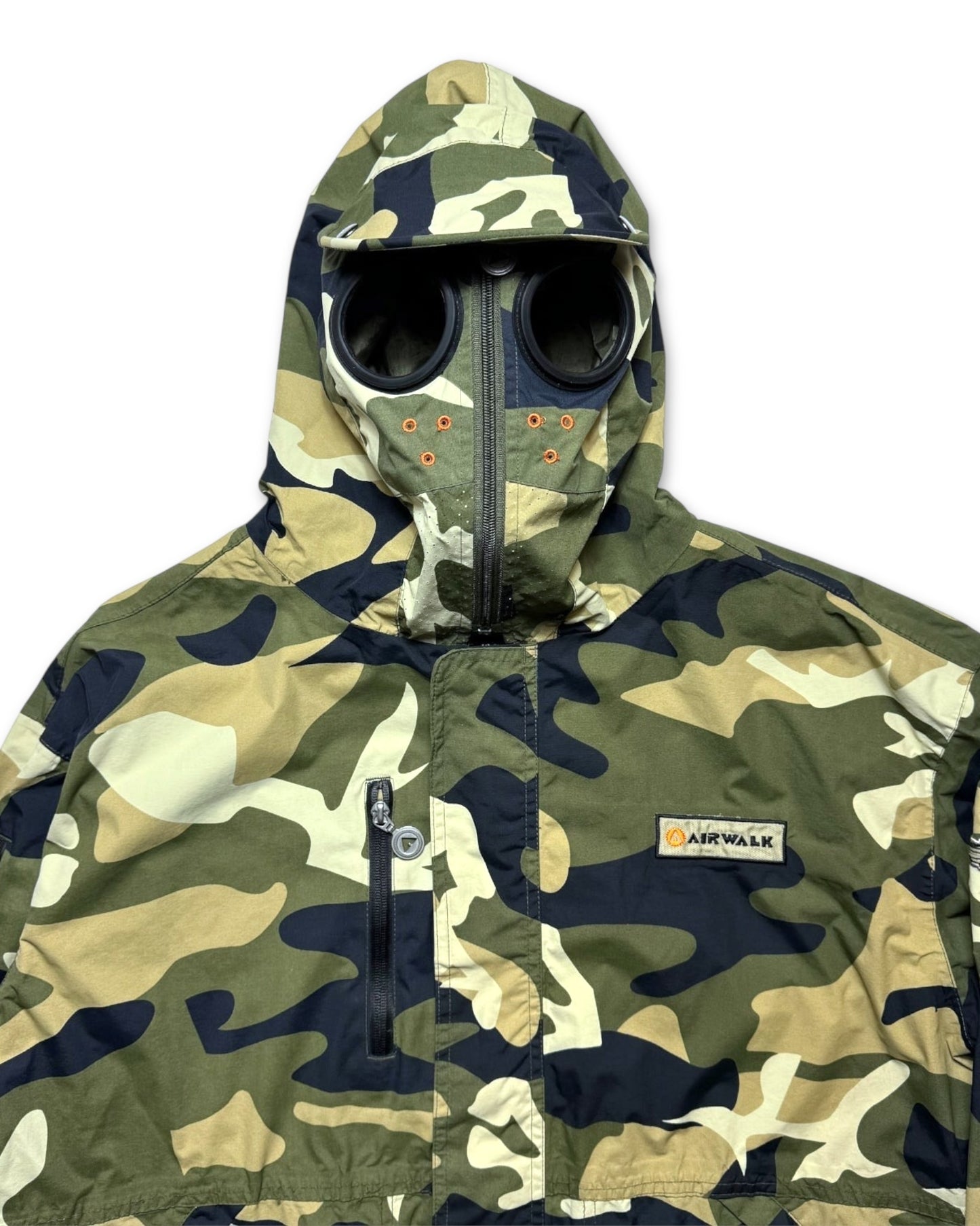 Early 2000's Airwalk Full Zip Face Mask Camo Jacket