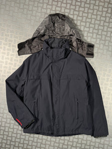 Early 2000’s Prada Sport Midnight Navy Gore-Tex Padded Jacket - Extra Large / Extra Extra Large