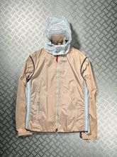 Load image into Gallery viewer, SS00’ Prada Sport Beige Side Stripe Semi-Transparent Back Hooded Jacket