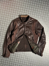 Carica l&#39;immagine nel visualizzatore di Gallery, SS00’ Prada Sport Brown Leather Biker Jacket - Medium / Large