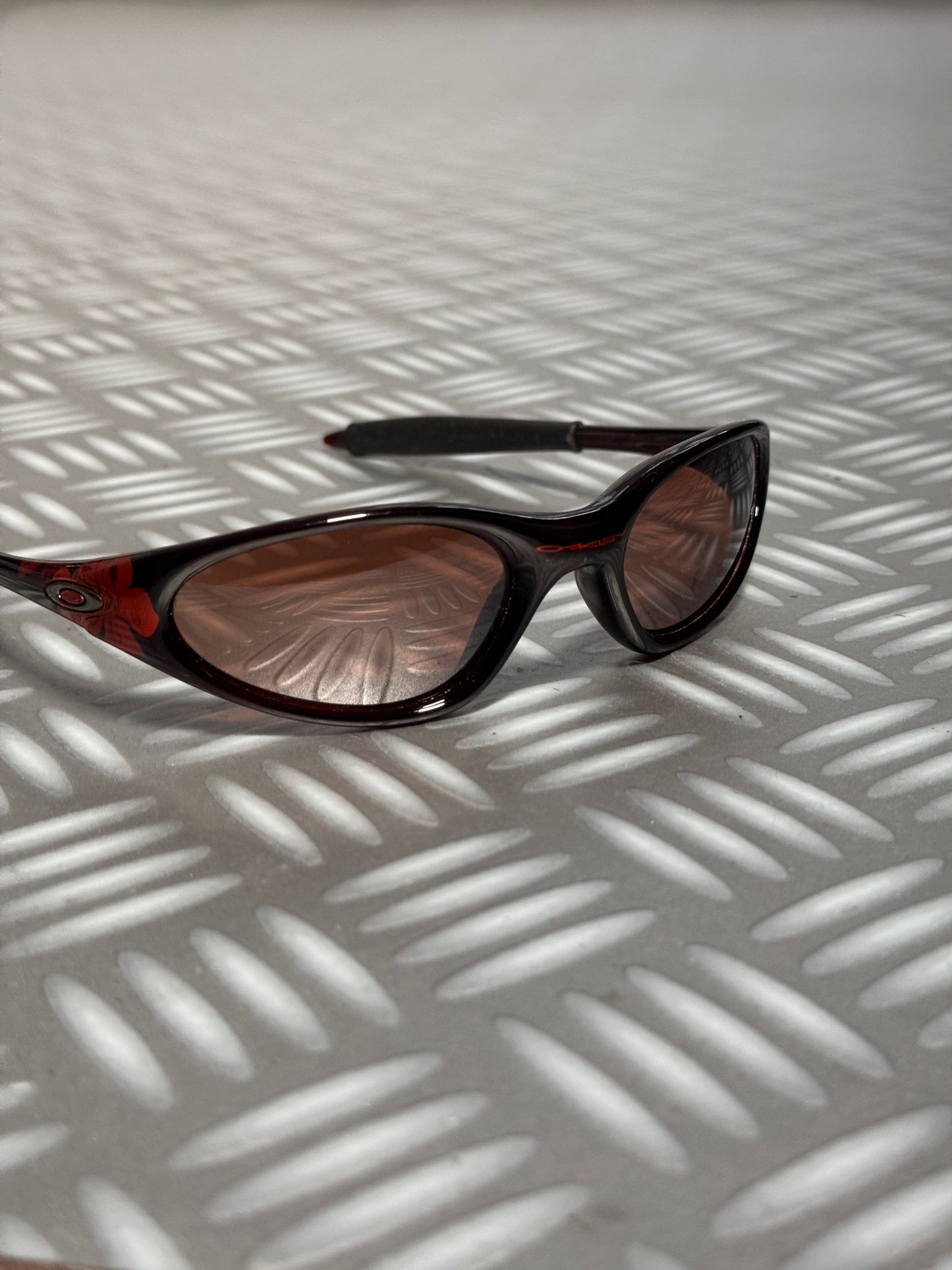 Oakley Black/Flowers Straight Jacket Sunglasses