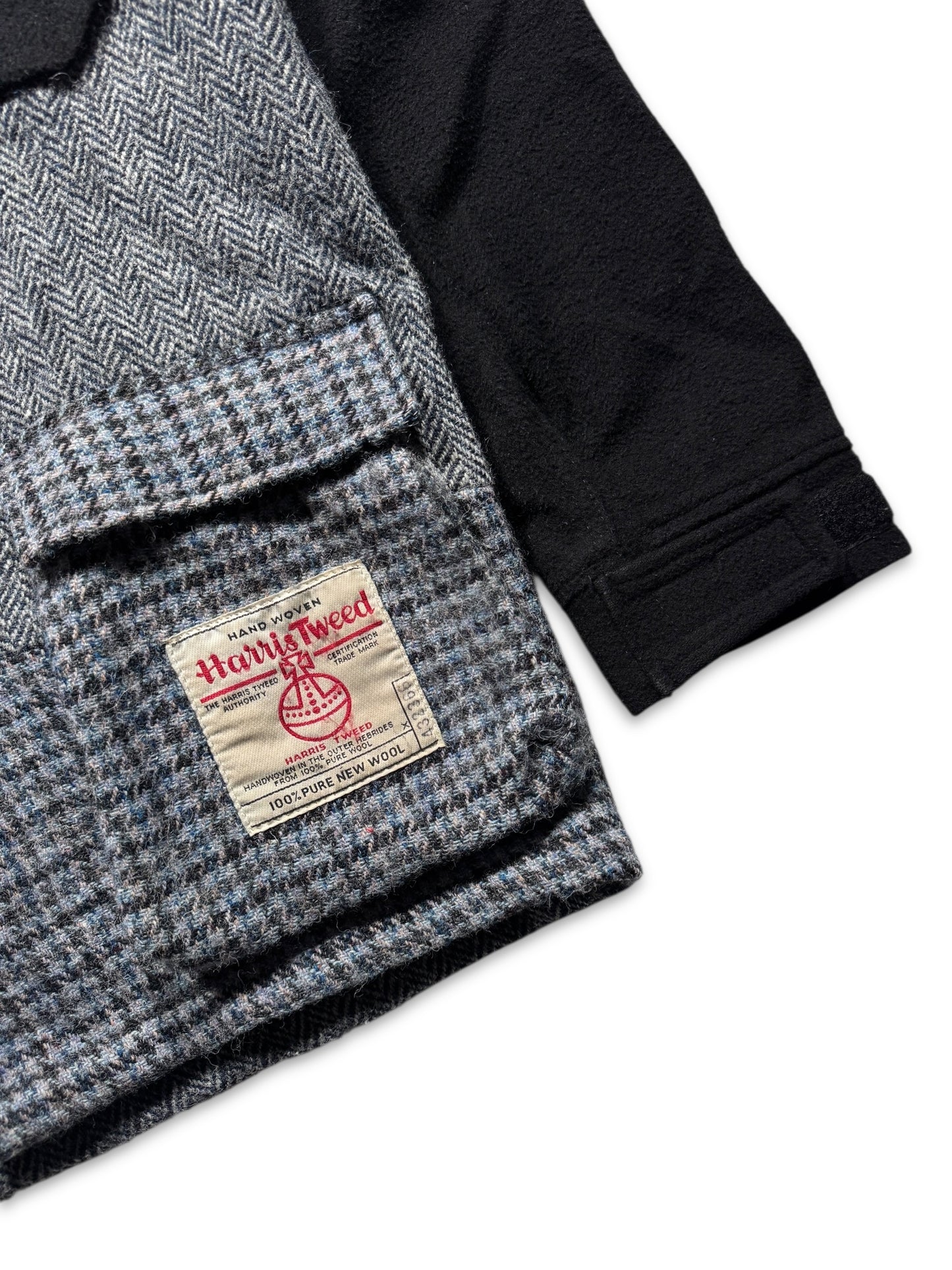 1998 Harris Tweed Split Panel Hooded Jacket