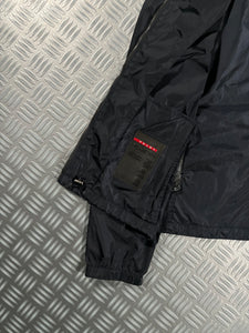 Prada Milano Midnight Navy Nylon Hooded Jacket