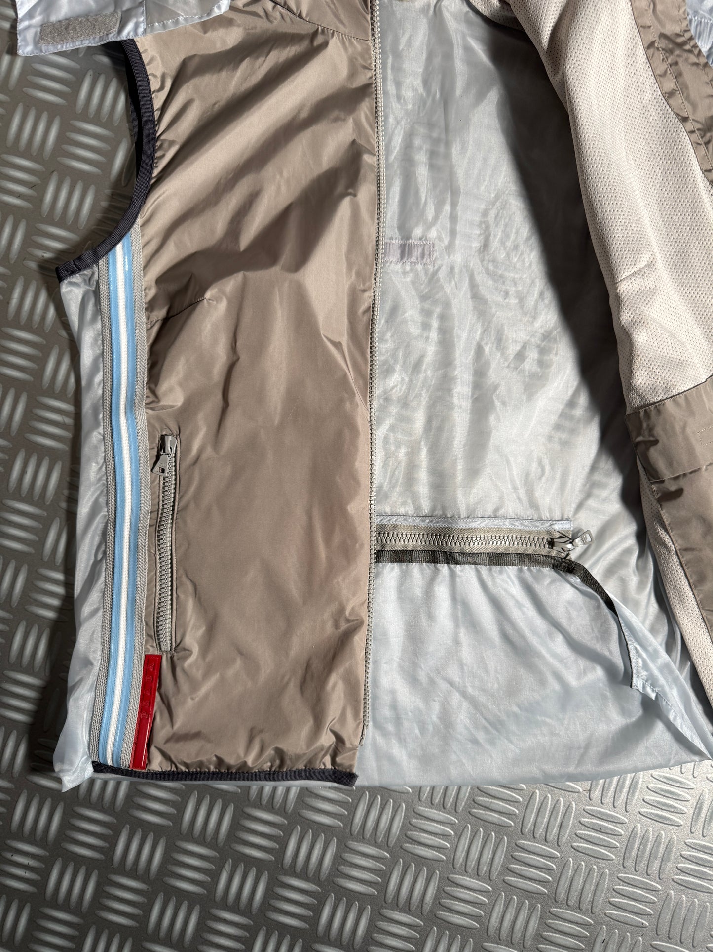 SS00’ Prada Sport Semi Transparent Back 3M Hooded Vest