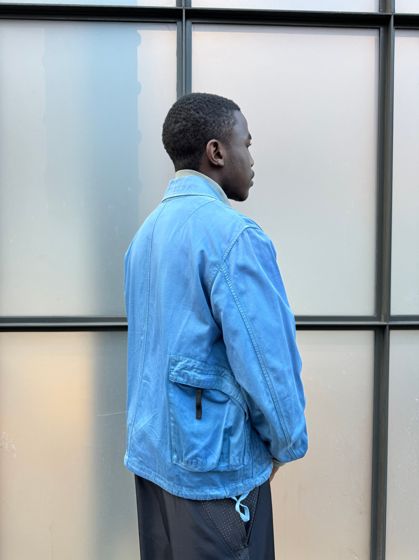 1990’s Stone Island Petrol Blue Multi Pocket Jacket