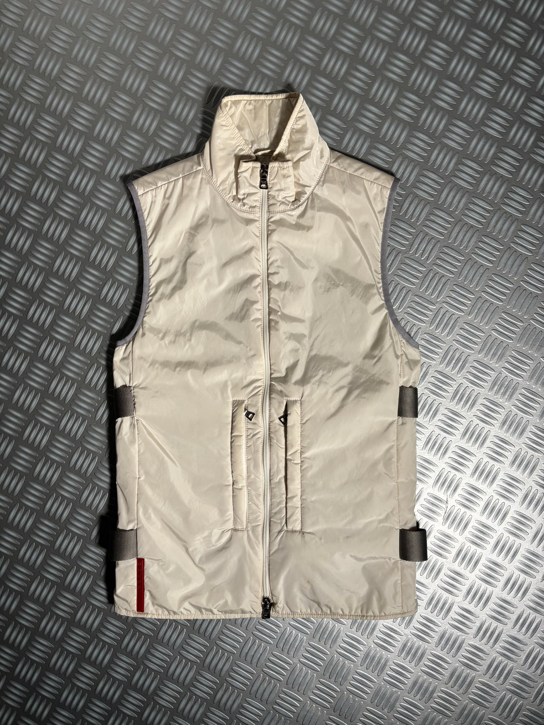 SS00’ Prada Sport White Mesh Bondage Vest