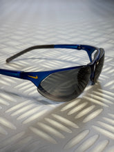 Load image into Gallery viewer, Early 2000’s Nike Tailwind Sapphire Blue/Yellow Sunglasses