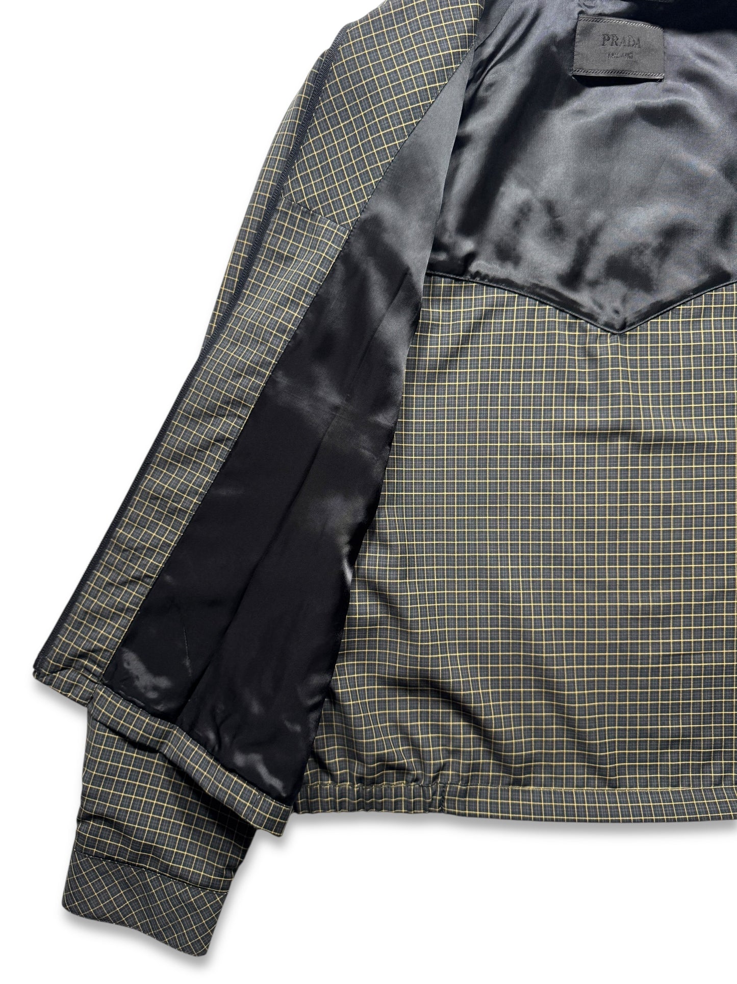 SS17’ Prada Mainline Plaid Harrington Jacket