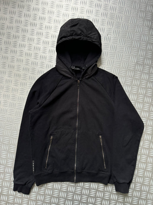 Early 2000’s Prada Black Tab Zipped Hoodie - Small / Medium