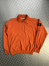 Load image into Gallery viewer, 1990&#39;s Stone Island Orange 1/4 Zip