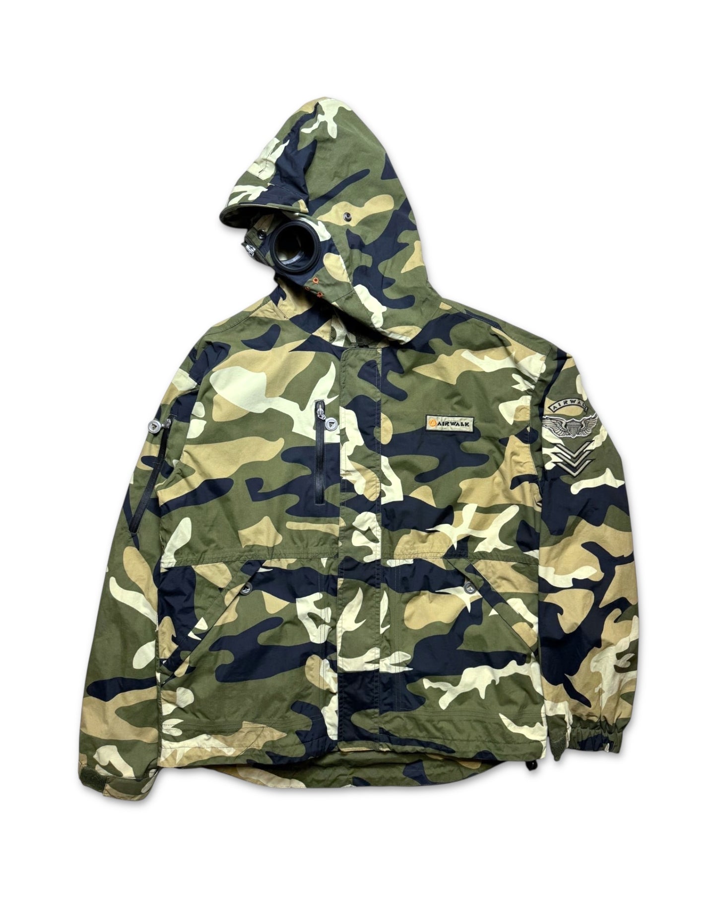 Early 2000's Airwalk Full Zip Face Mask Camo Jacket