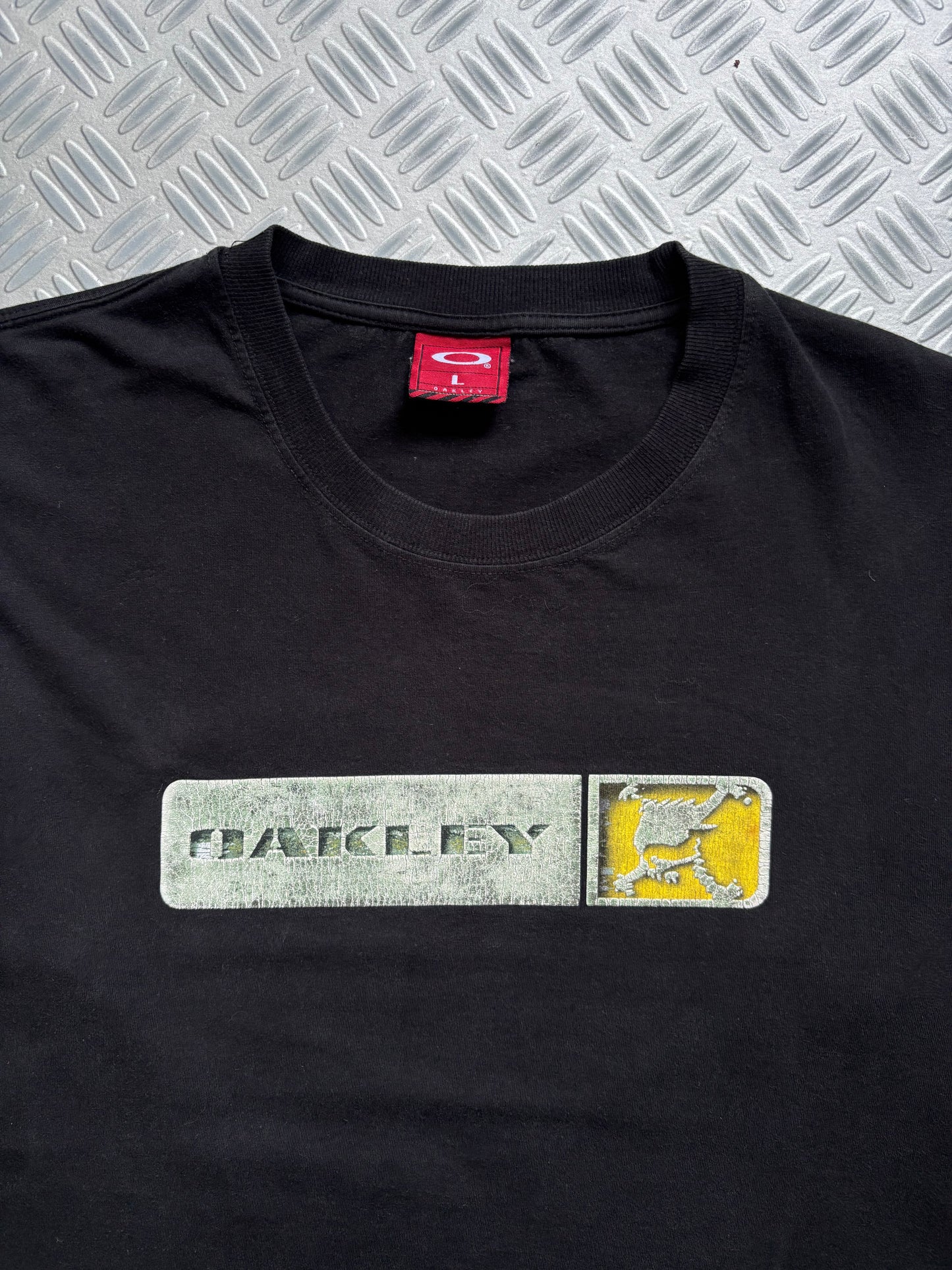 Early 2000’s Oakley Jet Black Spellout Longsleeve