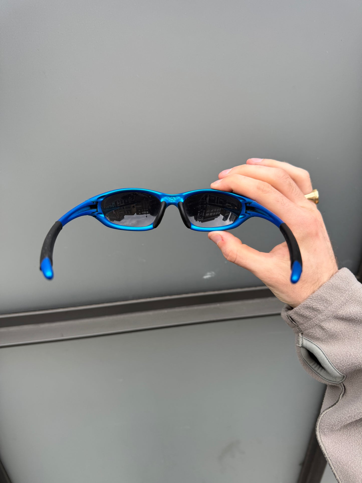 Early 2000’s Oakley Twenty XX Electric Blue Sunglasses