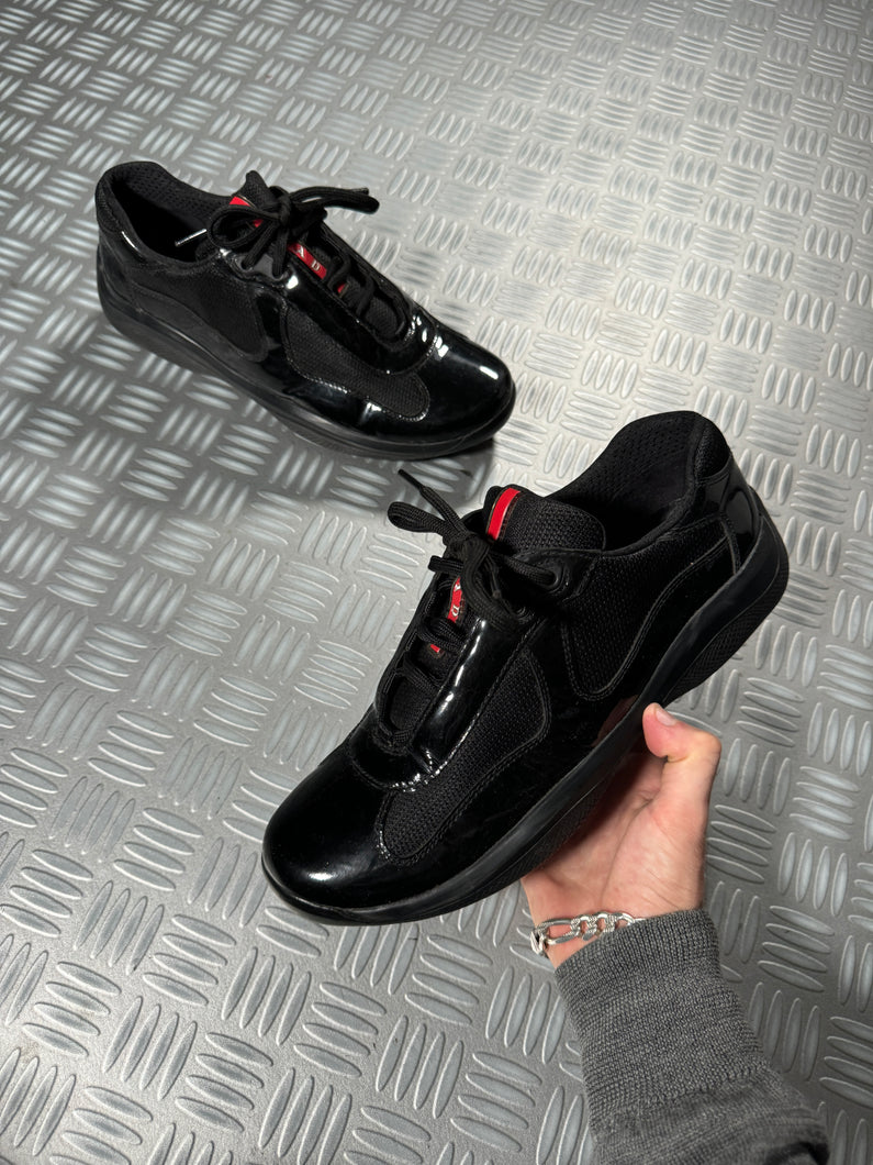 Prada Black Patent American Cups - UK8/8.5 / US9/9.5