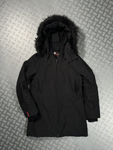 Carica l&#39;immagine nel visualizzatore di Gallery, Early 2000’s Prada Sport Jet Black Gore-Tex Padded Jacket w/Fur Trim Hood - Small