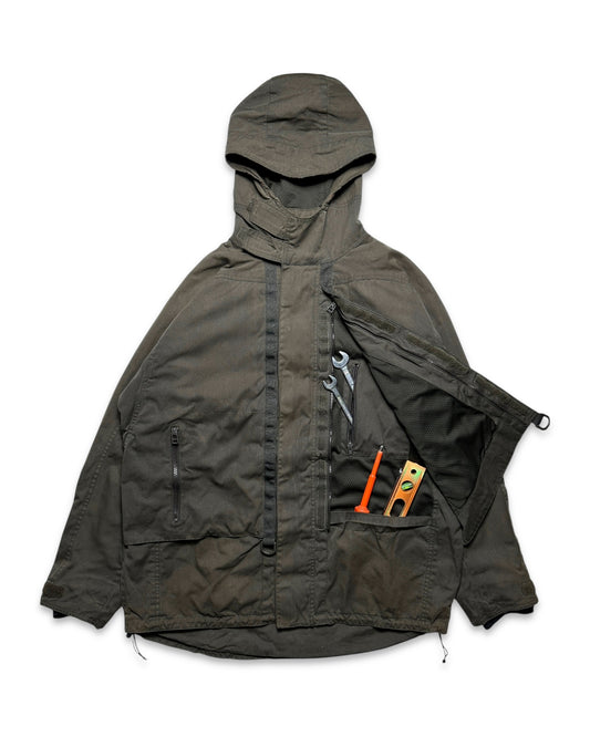 Early 2000’s Levi’s Engineered Dark Khaki Waxed Cotton Stash Pocket Jacket