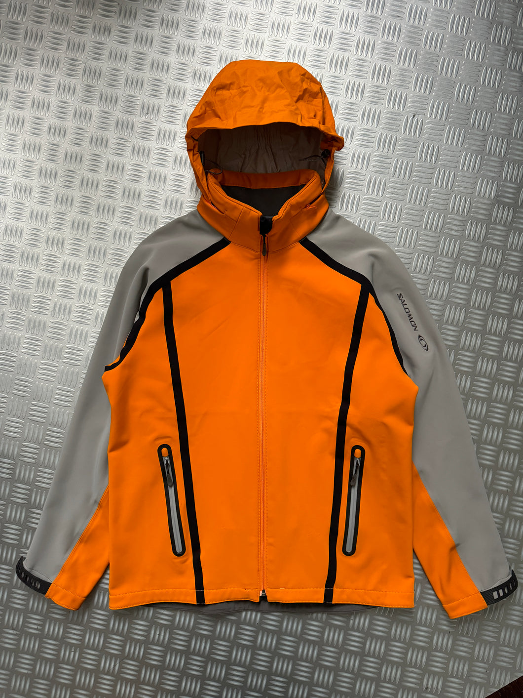 Early 2000’s Salomon Neoprene/Fleece ClimaPro Orange Jacket - Large / Extra Large