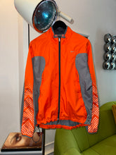 Carica l&#39;immagine nel visualizzatore di Gallery, Early 2000’s Nike Orange/Grey 3M Reflective Track Jacket - Large