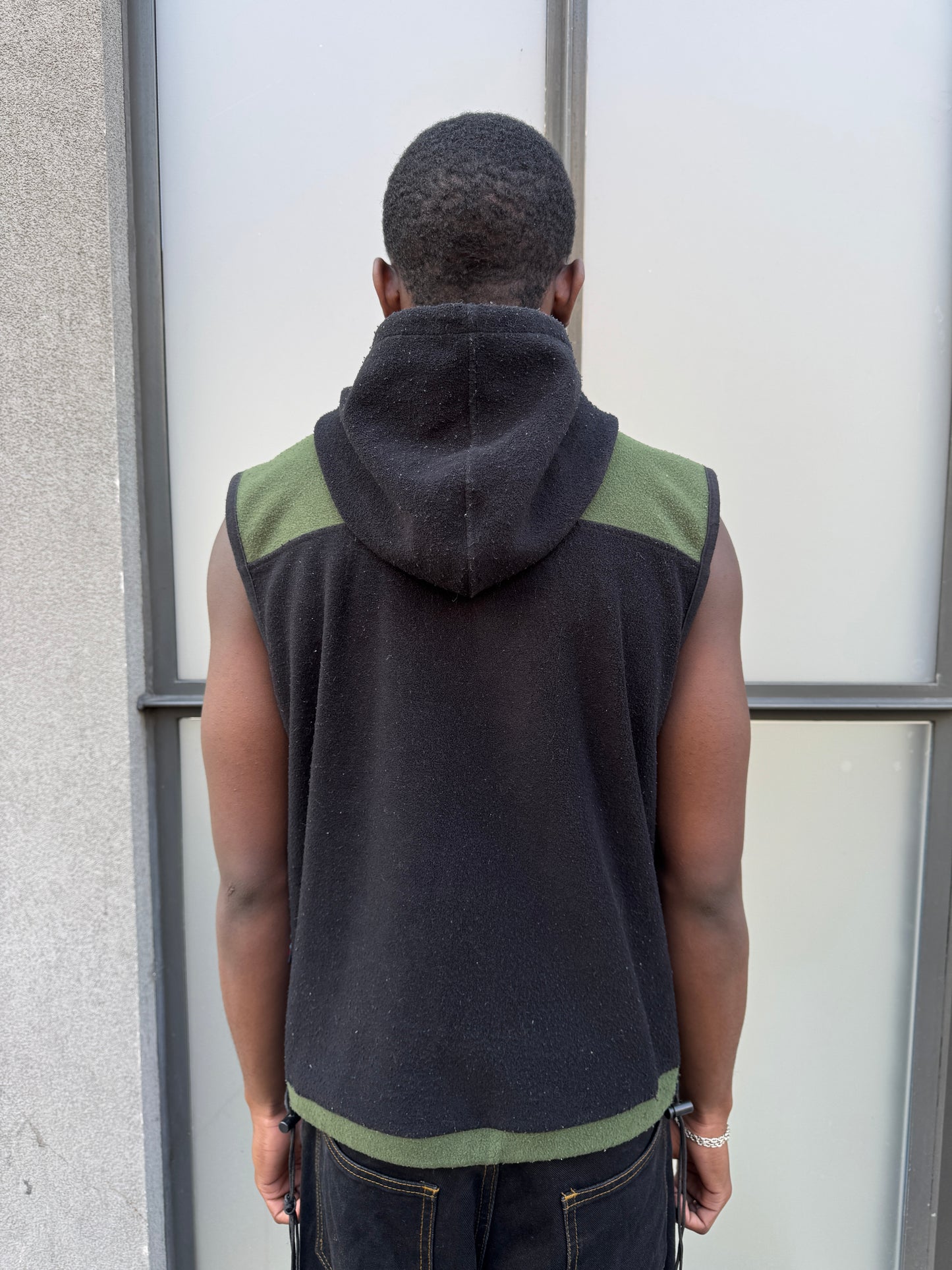 Early 2000's Stüssy Outdoor Black/Khaki Hooded Vest