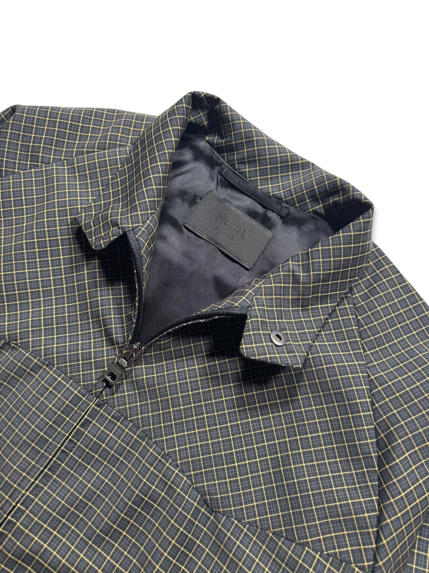 SS17’ Prada Mainline Plaid Harrington Jacket