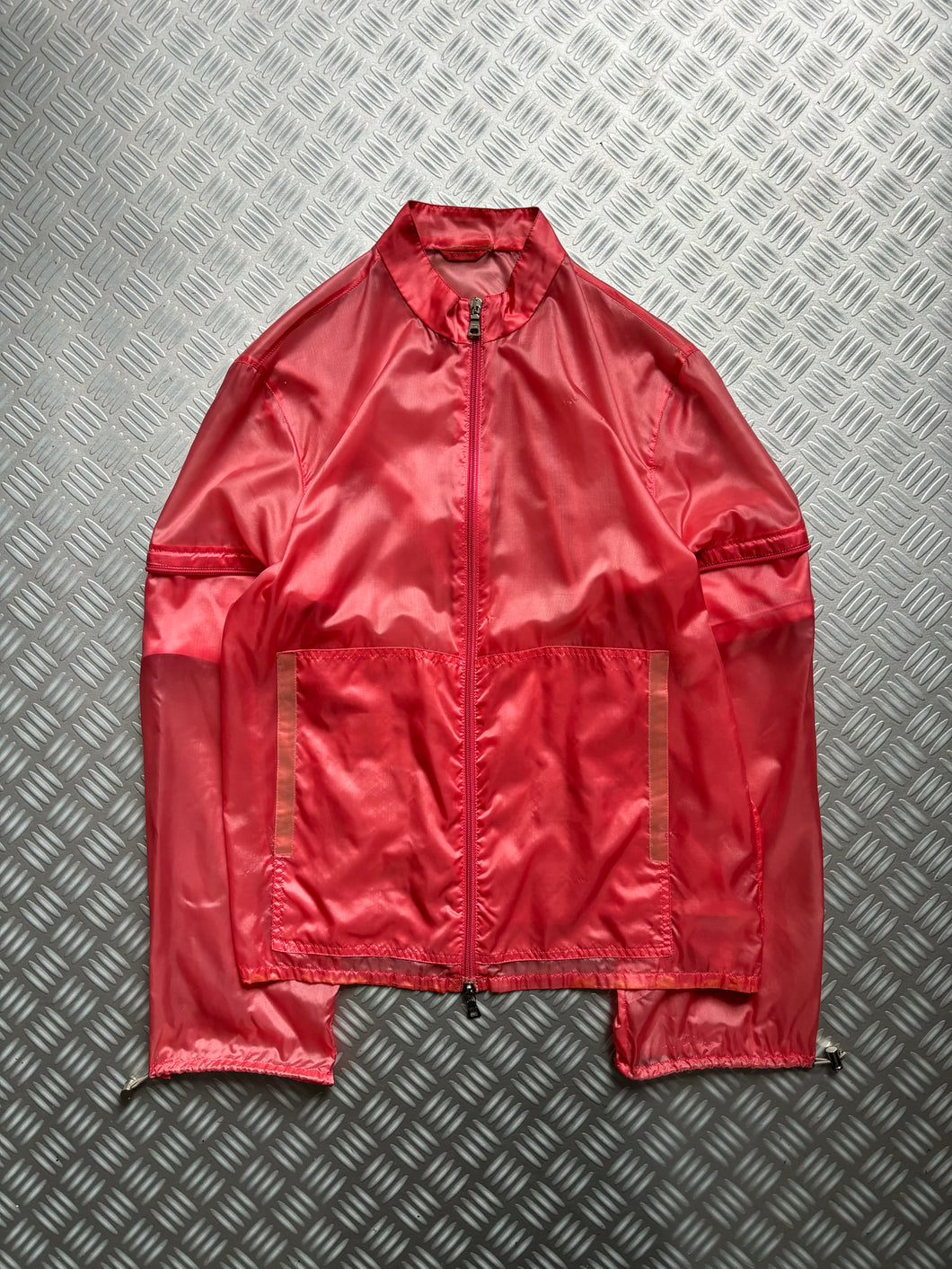 SS00’ Prada Sport Hot Pink Semi Transparent 3M 2in1 Jacket