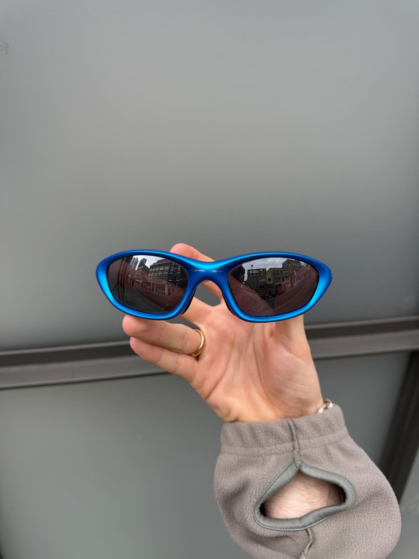 Early 2000’s Oakley Twenty XX Electric Blue Sunglasses