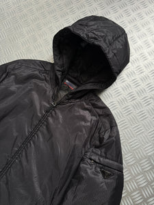 AW13’ Prada Mainline Padded Rip-Stop Nylon Shimmer Hooded Jacket - Medium / Large