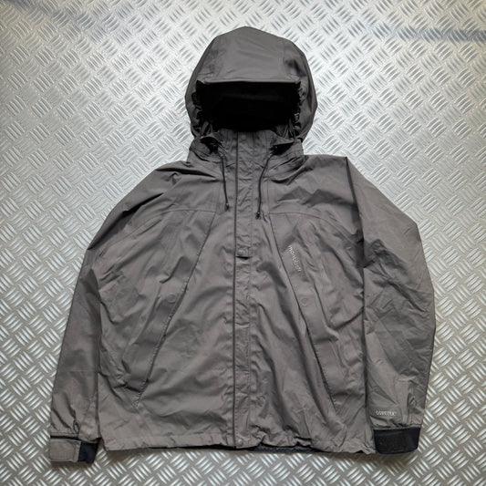 Early 2000’s Montbell Grey Magnetic Pocket Shell Jacket - Medium / Large