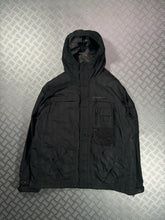 Load image into Gallery viewer, Early 2000’s Oakley Software Jet Black Transformable Front Pocket Jacket