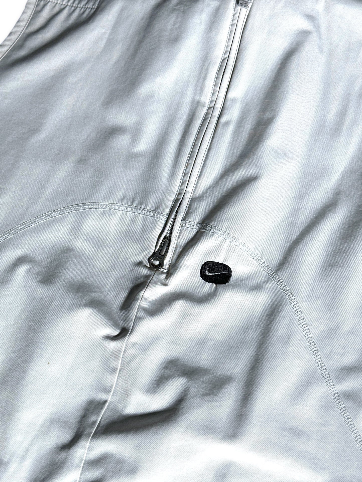 Early 2000's Nike White Pullover Vest w/Hidden Stash Pocket