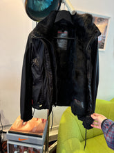 画像をギャラリービューアに読み込む, SS00’ Prada Sport 2in1 Jet Black Goat Fur Lined Jacket/Vest - Womens 6-8