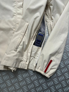 Early 2000’s Prada Sport Ivory Stash Pocket Gore-Tex Jacket