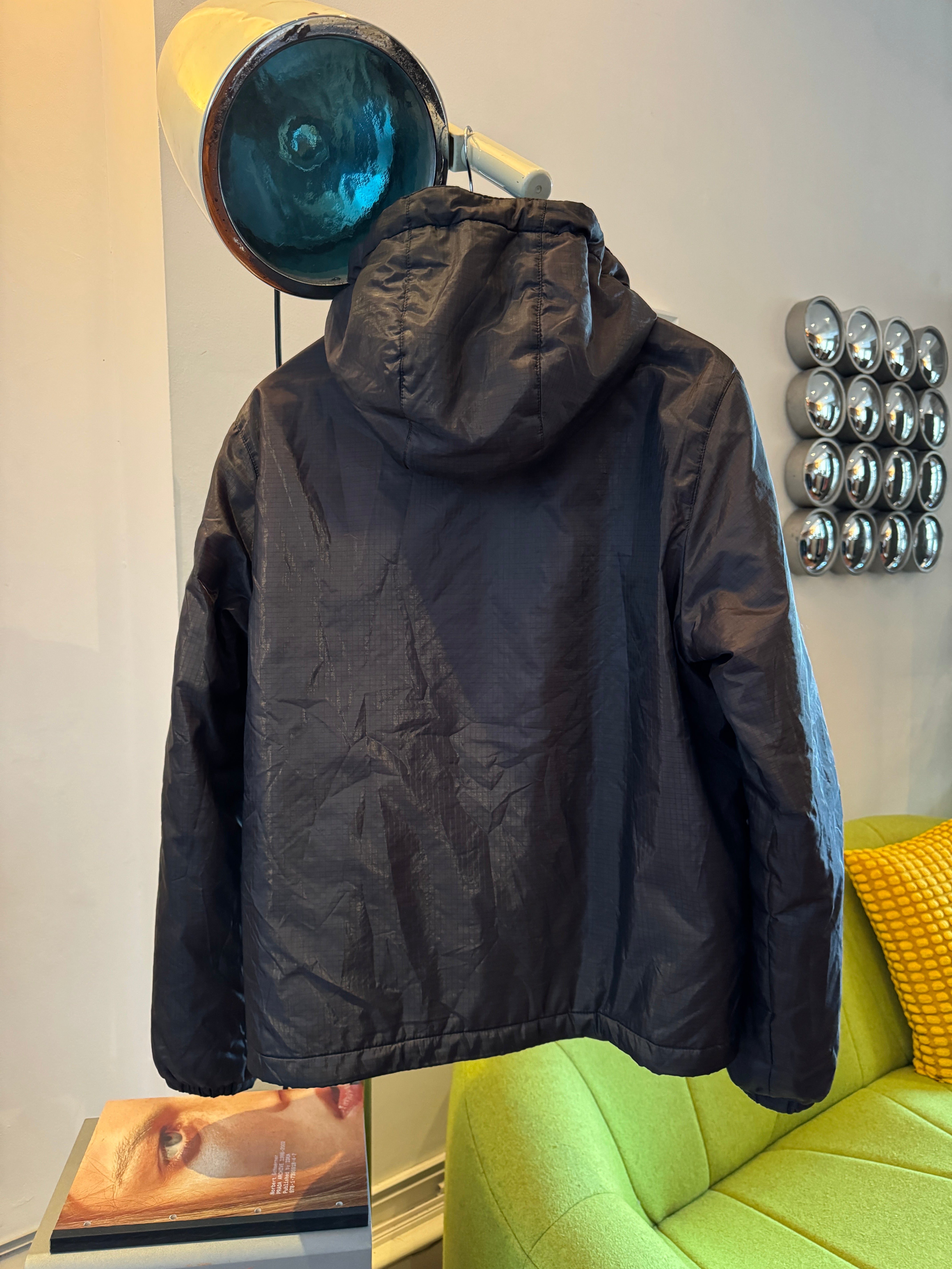 AW13' Prada Mainline Padded Rip-Stop Nylon Shimmer Hooded