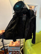 画像をギャラリービューアに読み込む, SS00’ Prada Sport 2in1 Jet Black Goat Fur Lined Jacket/Vest - Womens 6-8