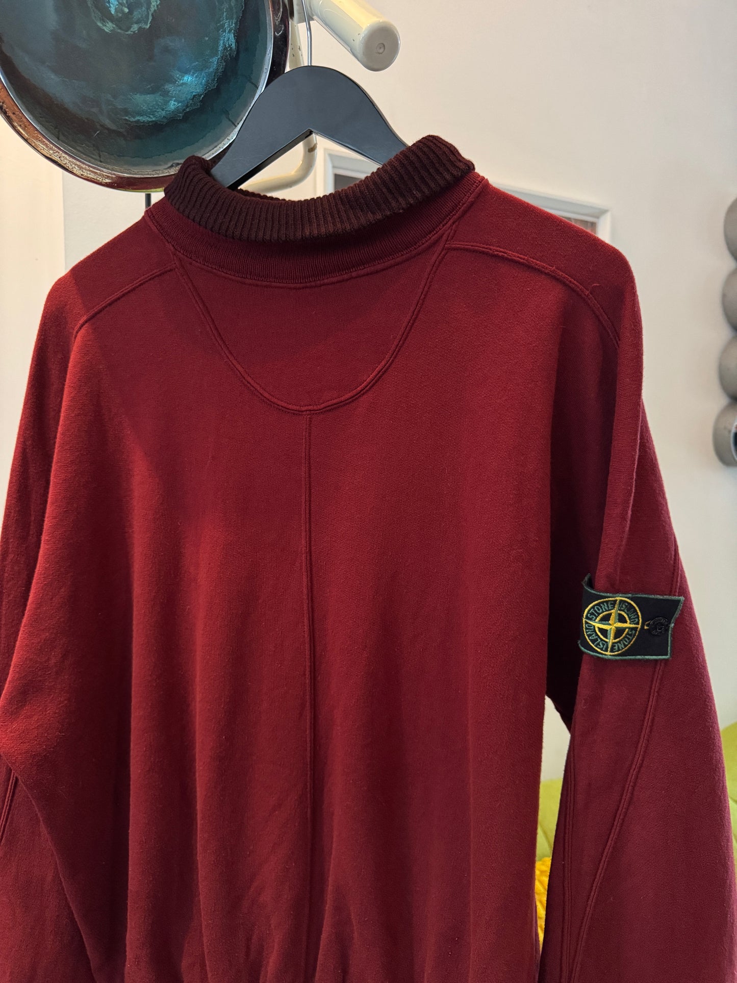 1980’s Stone Island Deep Wine Red Rollneck